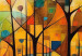 Cuadro XXL Colorful Forest - A Geometric Composition Inspired by Klimt’s Style [Large Format] 151116 additionalThumb 5