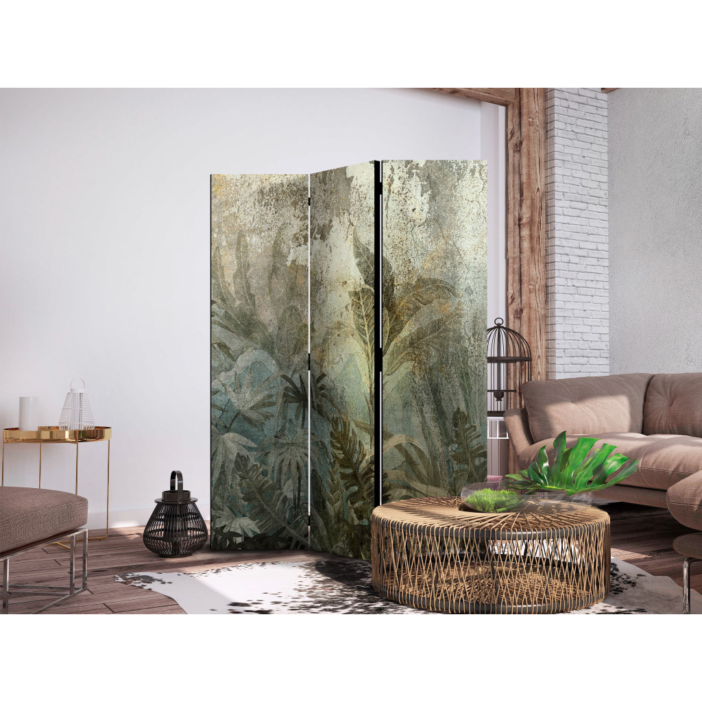 Decoratieve Kamerverdelers  Jungle - An Exotic Forest On An Island In Natural Green Colors [Room Dividers]