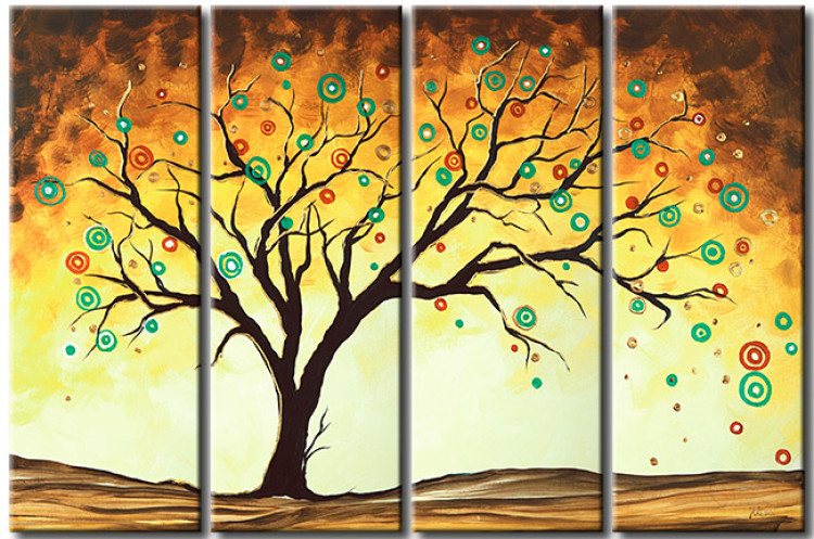 Quadro pintado Árvore em um deserto  49816