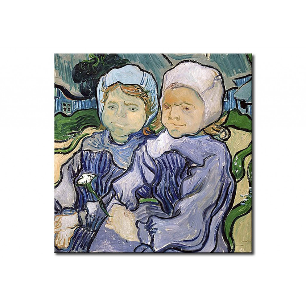Schilderij  Vincent Van Gogh: Two Little Girls