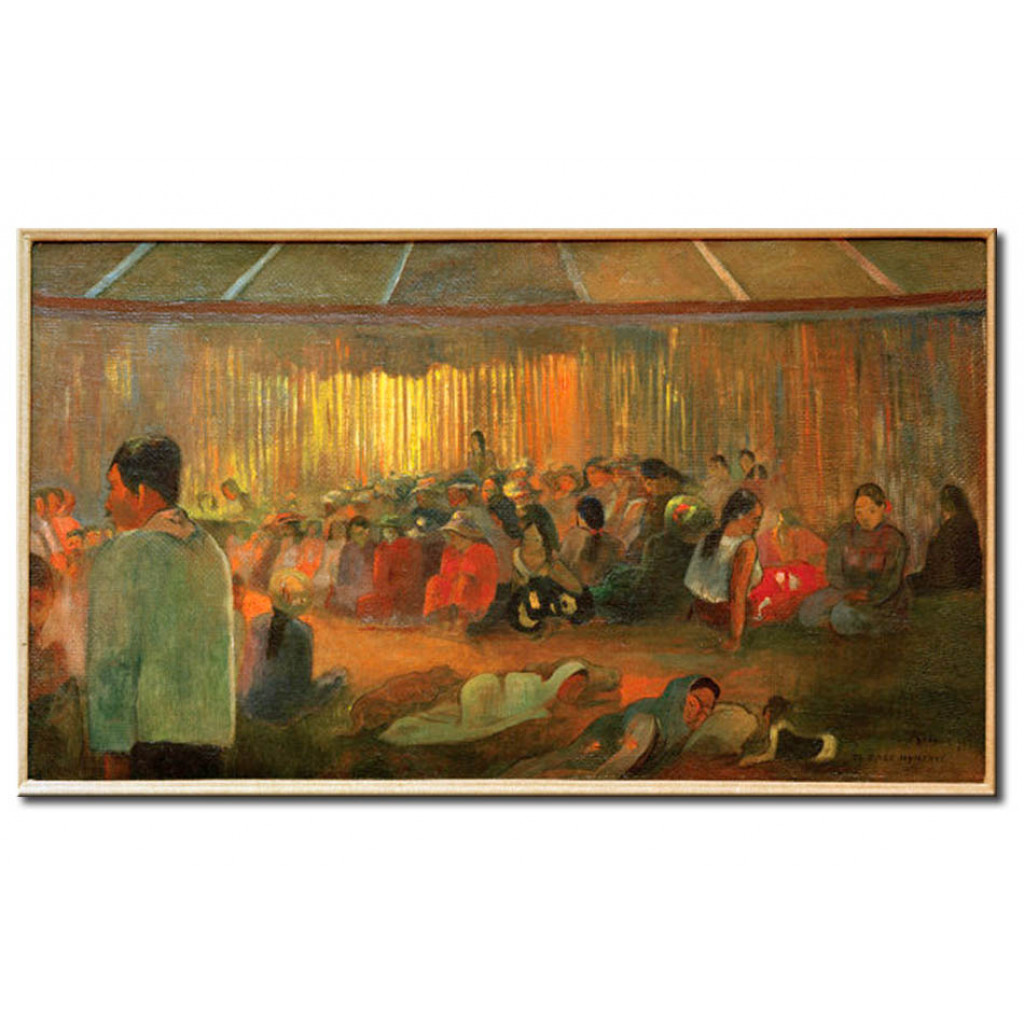 Schilderij  Paul Gauguin: Te Fare Hymenee