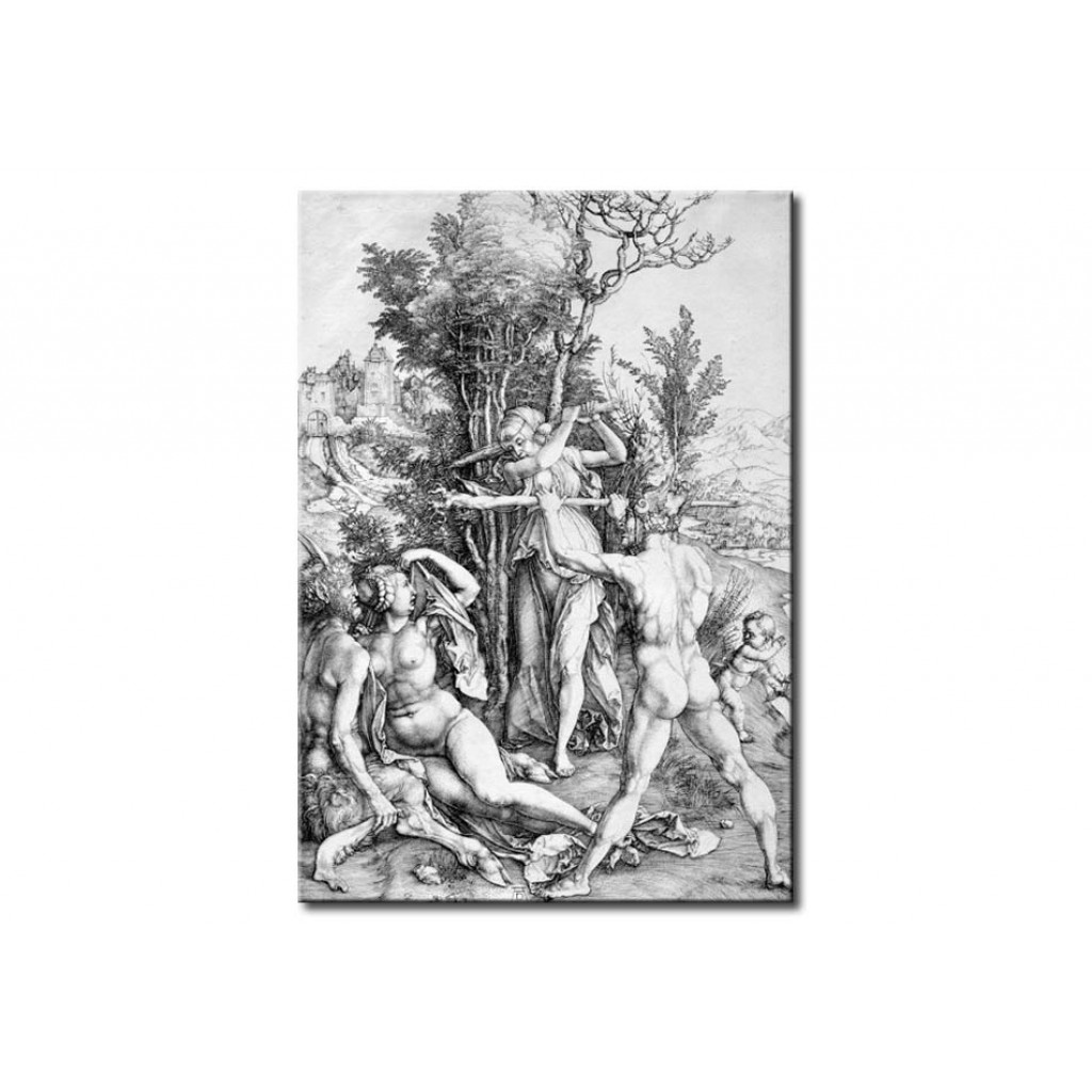 Schilderij  Albrecht Dürer: Hercules At The Crossroads