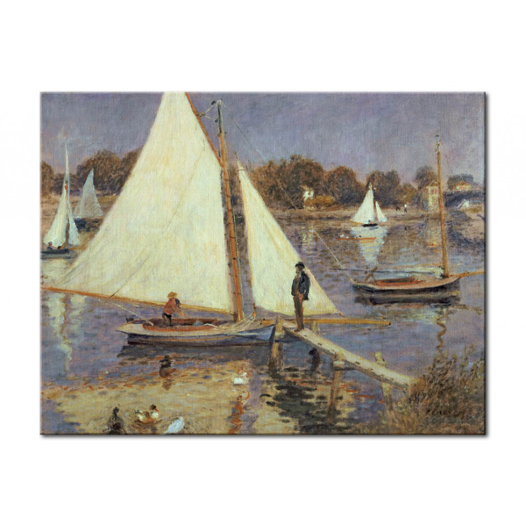 Målning The Seine At Argenteuil