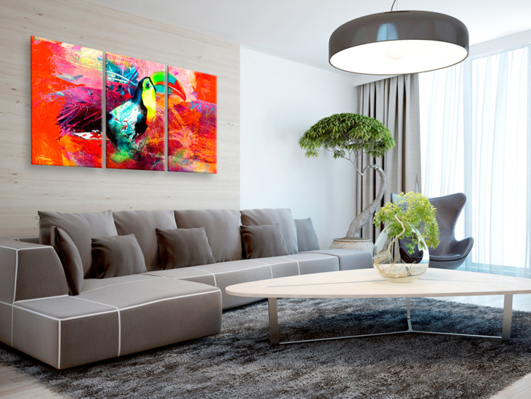 Canvas Print Colourful Toucan 90216 additionalImage 3