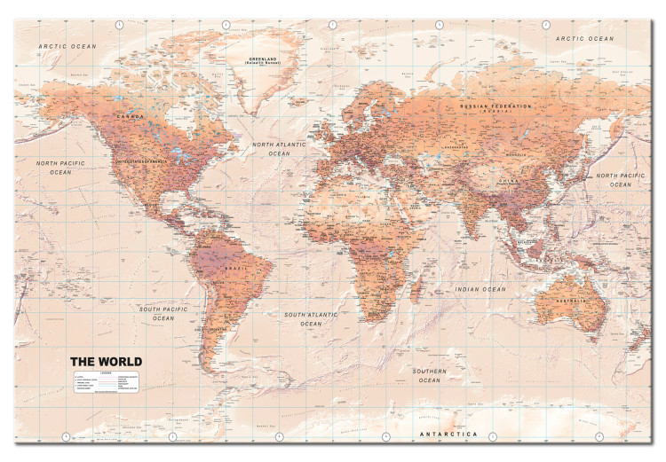 Mapa świata: Pomarańczowy świat