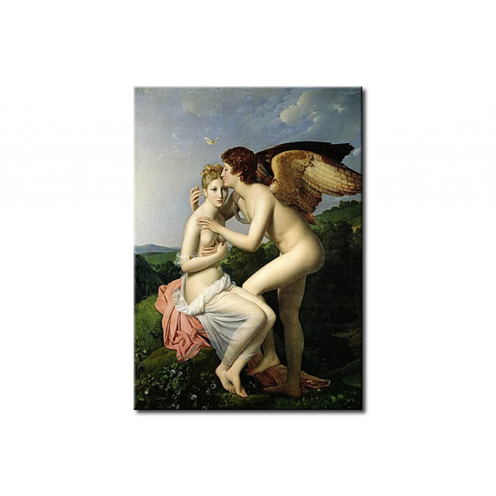 Schilderij  François Gérard: Psyche Receiving The First Kiss Of Cupid