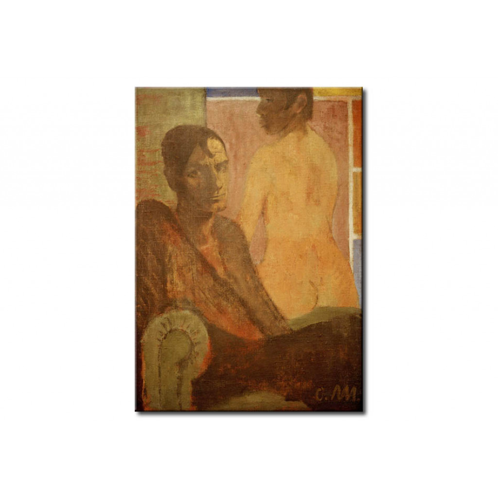 Schilderij  Otto Mueller: Selbstbildnis