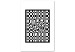 Obraz Krzywizna w szachownicy - monochromatyczna abstrakcyjna prostota 117426