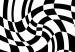 Obraz Krzywizna w szachownicy - monochromatyczna abstrakcyjna prostota 117426 additionalThumb 5