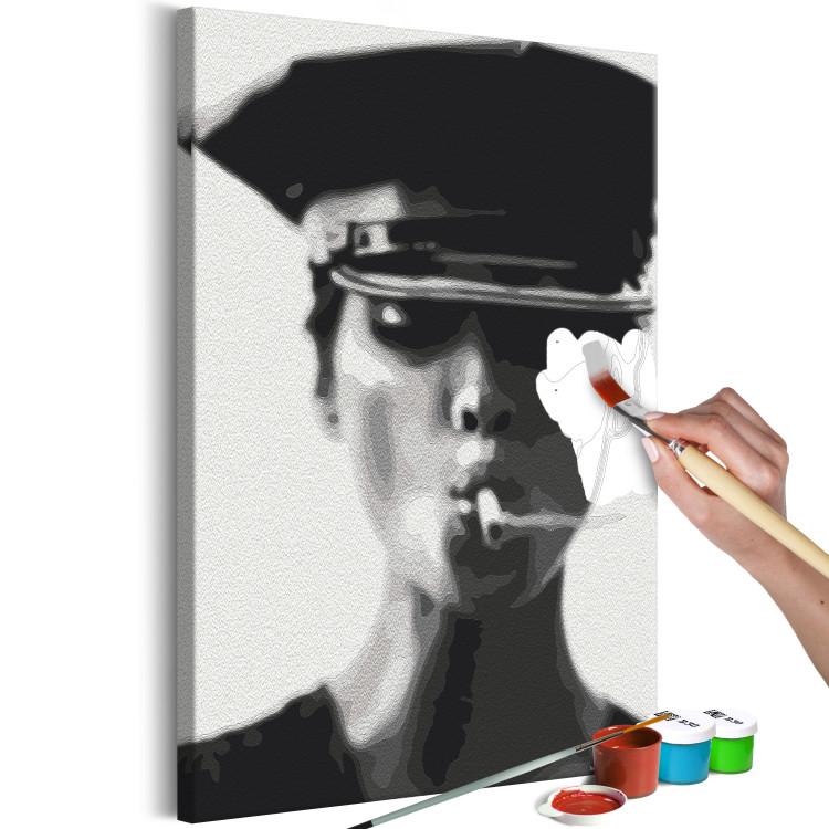 Wandbild zum Ausmalen Woman With Cigarette 132326 additionalImage 3