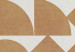 Cuadro moderno Orden abstracto - formas geométricas irregulares en beige 134826 additionalThumb 5