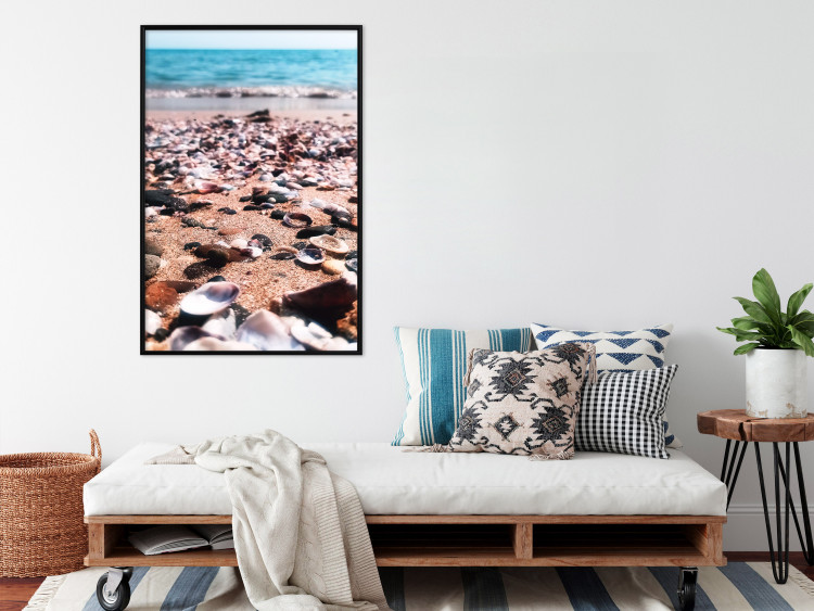 Cartel Summer Beach - Photo of Seashells on the Shore of the Blue Sea 146226 additionalImage 14