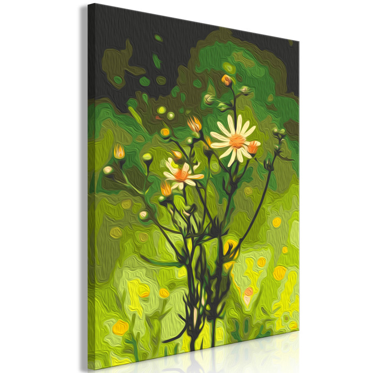 Wandbild zum Malen nach Zahlen Freshness of Nature - Delicate Summer Flower in a Green Meadow 146726 additionalImage 6