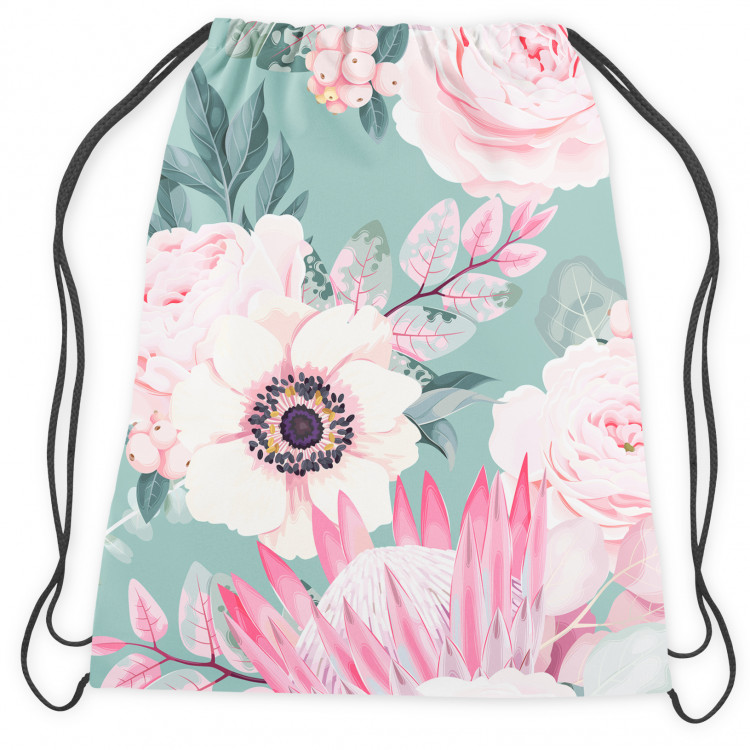 Backpack A floral dream - a pink and green motif inspired by nature 147626 additionalImage 2