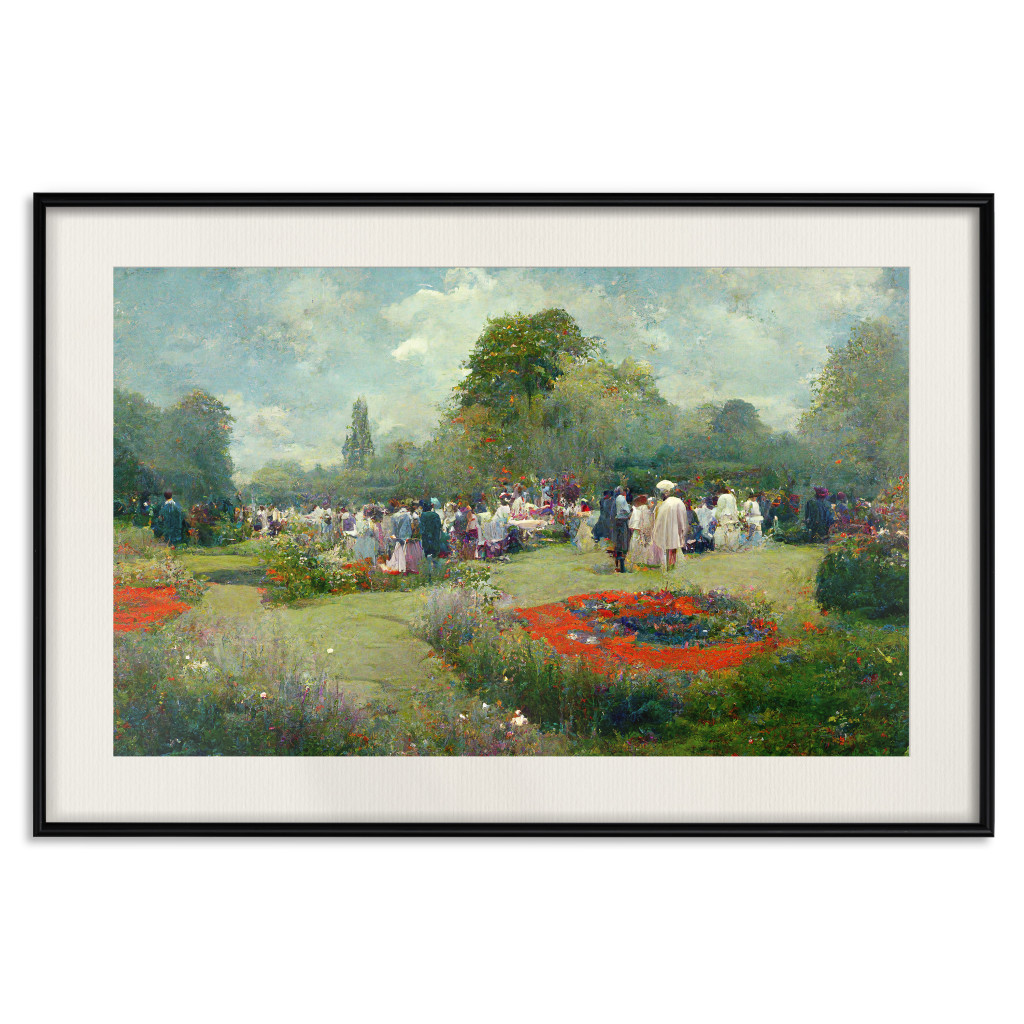 Posters: Garden Party - Ai-Generated Landscape In Monet’s Style