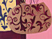 Tableau décoratif Pots de fleurs ornés de fleurs (1 pièce) - Abstraction avec motifs 47426 additionalThumb 2