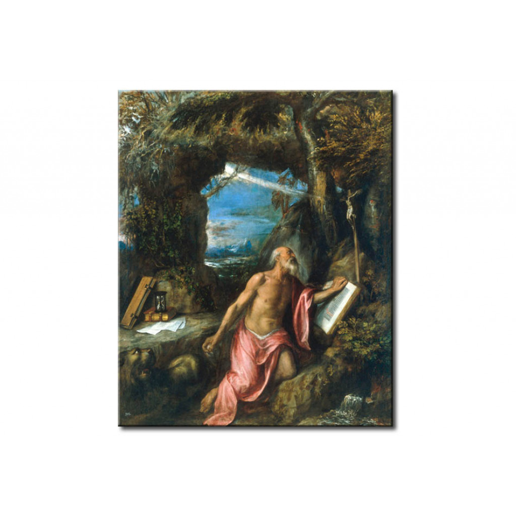 Målning Penitent St. Jerome