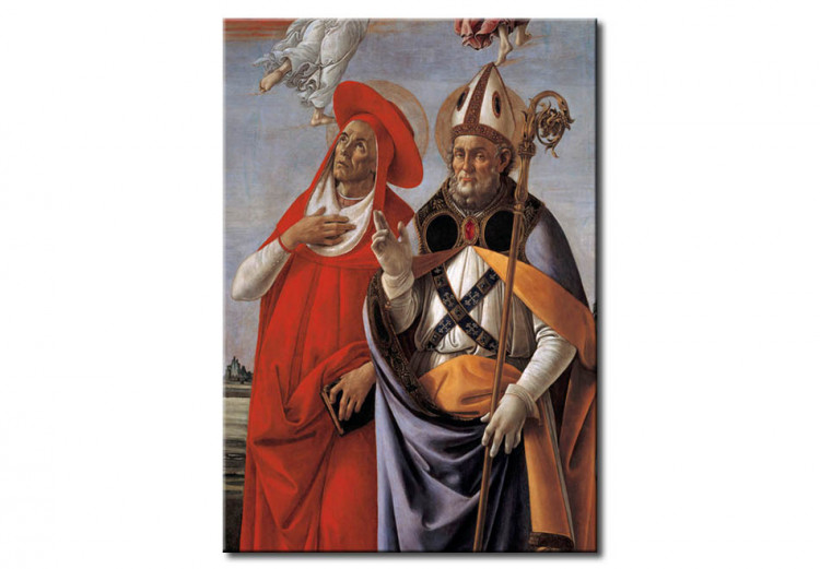 Wandbild Krönung der Jungfrau Maria mit vier Heiligen 51926