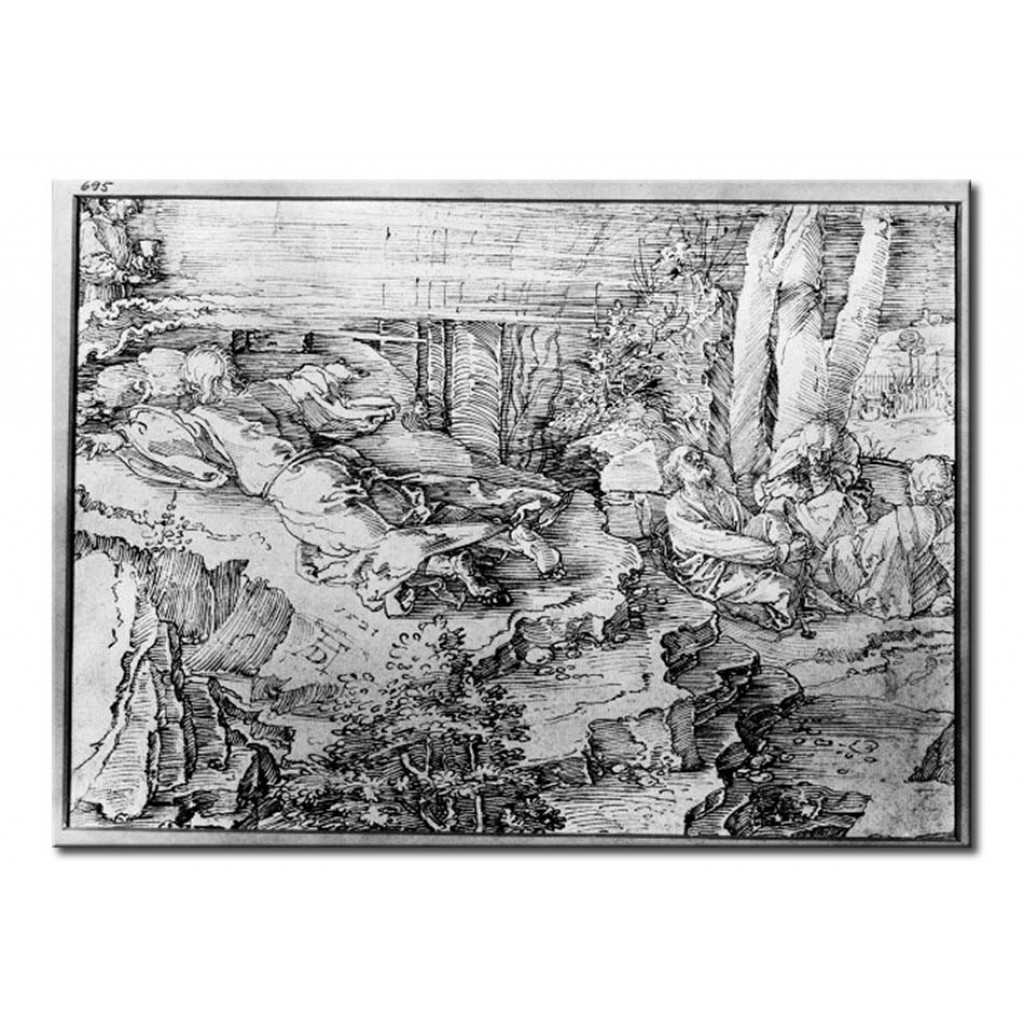 Schilderij  Albrecht Dürer: Christ At The Mount Of Olives