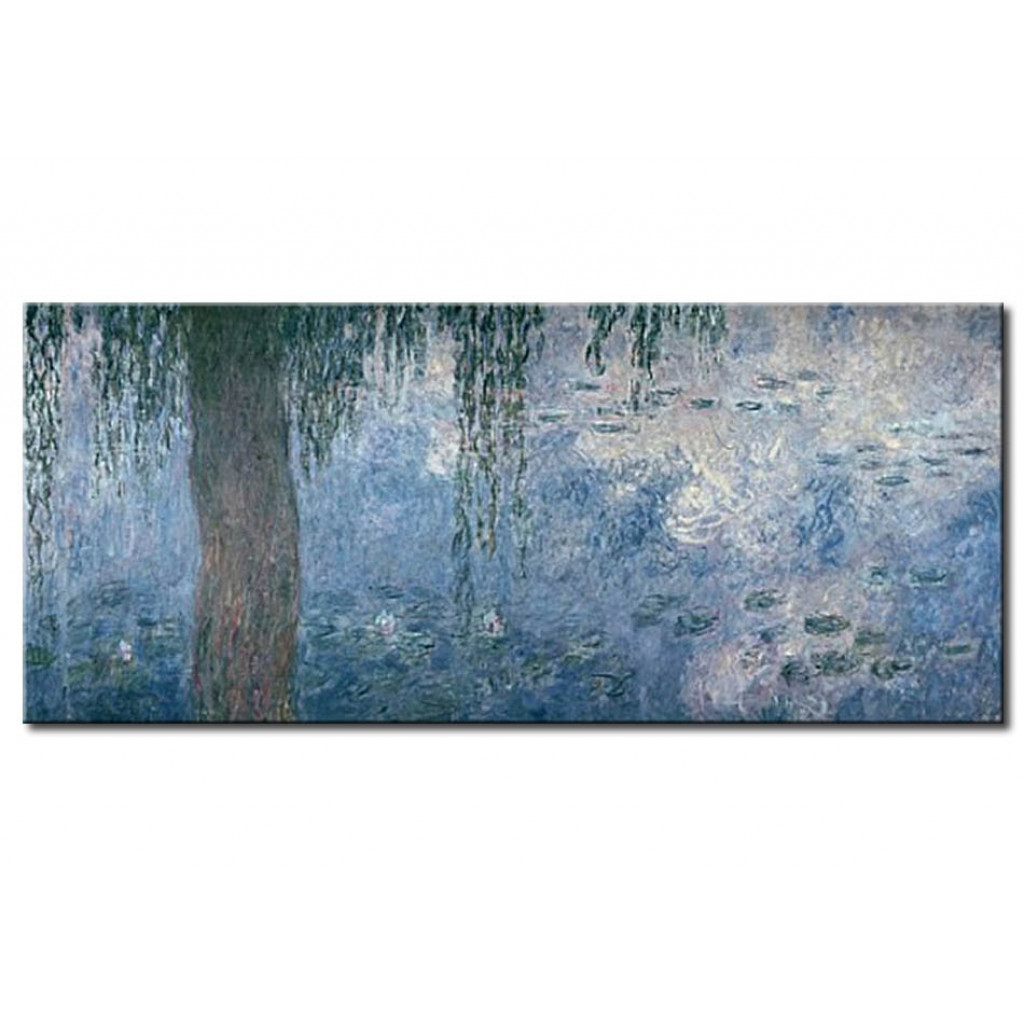 Schilderij  Claude Monet: Waterlilies: Morning With Weeping Willows