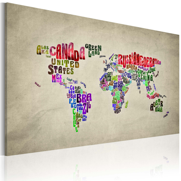 Obraz Mapa świata - nazwy państw w języku angielskim 55426 additionalImage 2