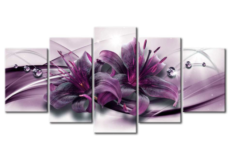 Obraz na płótnie Fioletowa lilia 