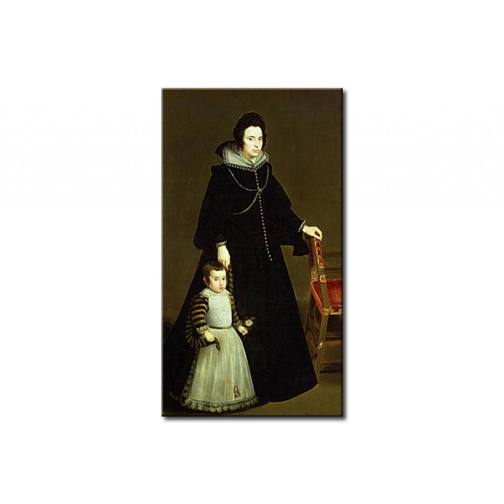 Schilderij  Diego Velázquez: Dona Antonia De Ipenarrieta Y Galdos