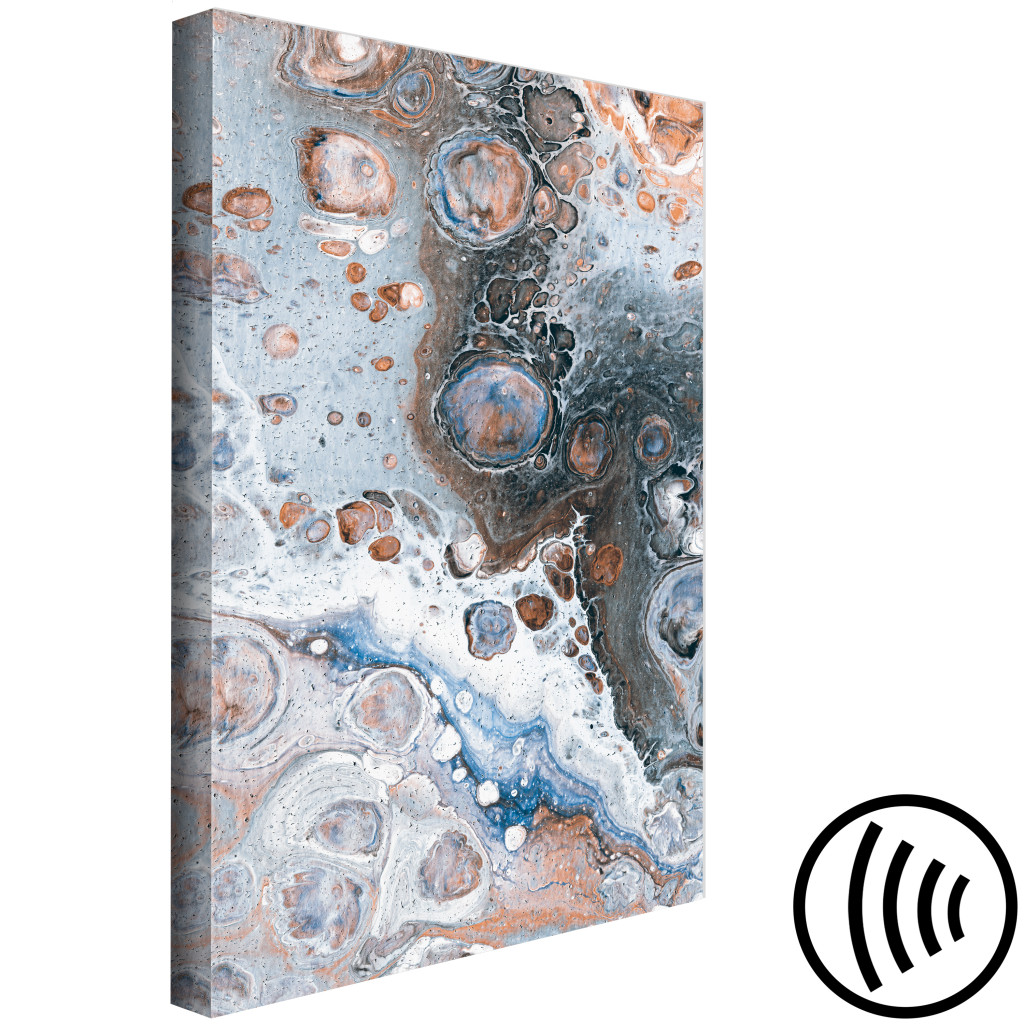 Obraz Blue Sienna Marble (1-częściowy) Pionowy