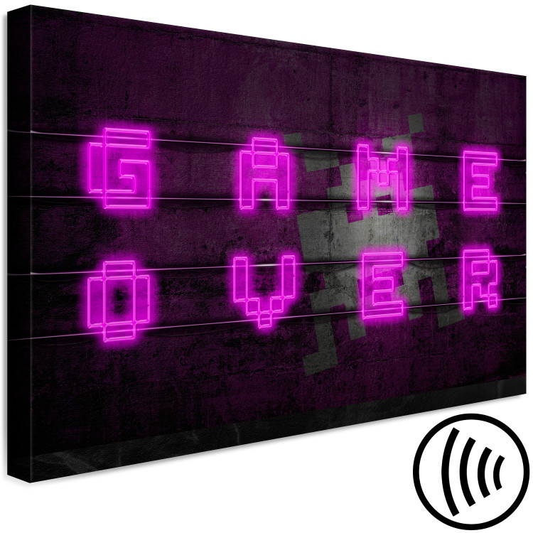 Canvas Art Print Pink Neon (1 Part) Wide 118936 additionalImage 6