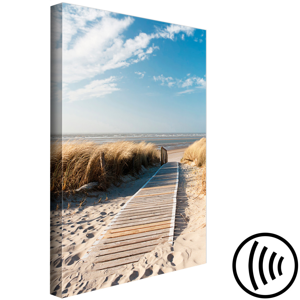 Obraz Samotna Plaża (1-częściowy) Pionowy