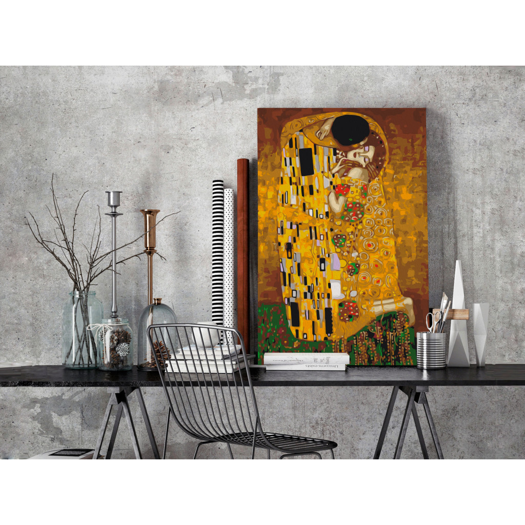 Obraz Do Malowania Po Numerach Klimt: Pocałunek