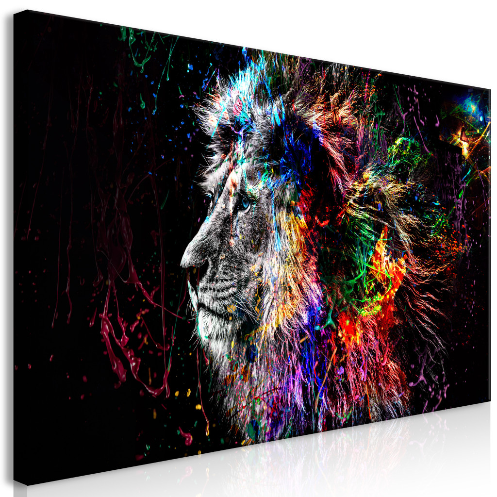 Schilderij Crazy Lion II [Large Format]