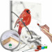 Obraz do malowania po numerach Czerwony ptak 131436