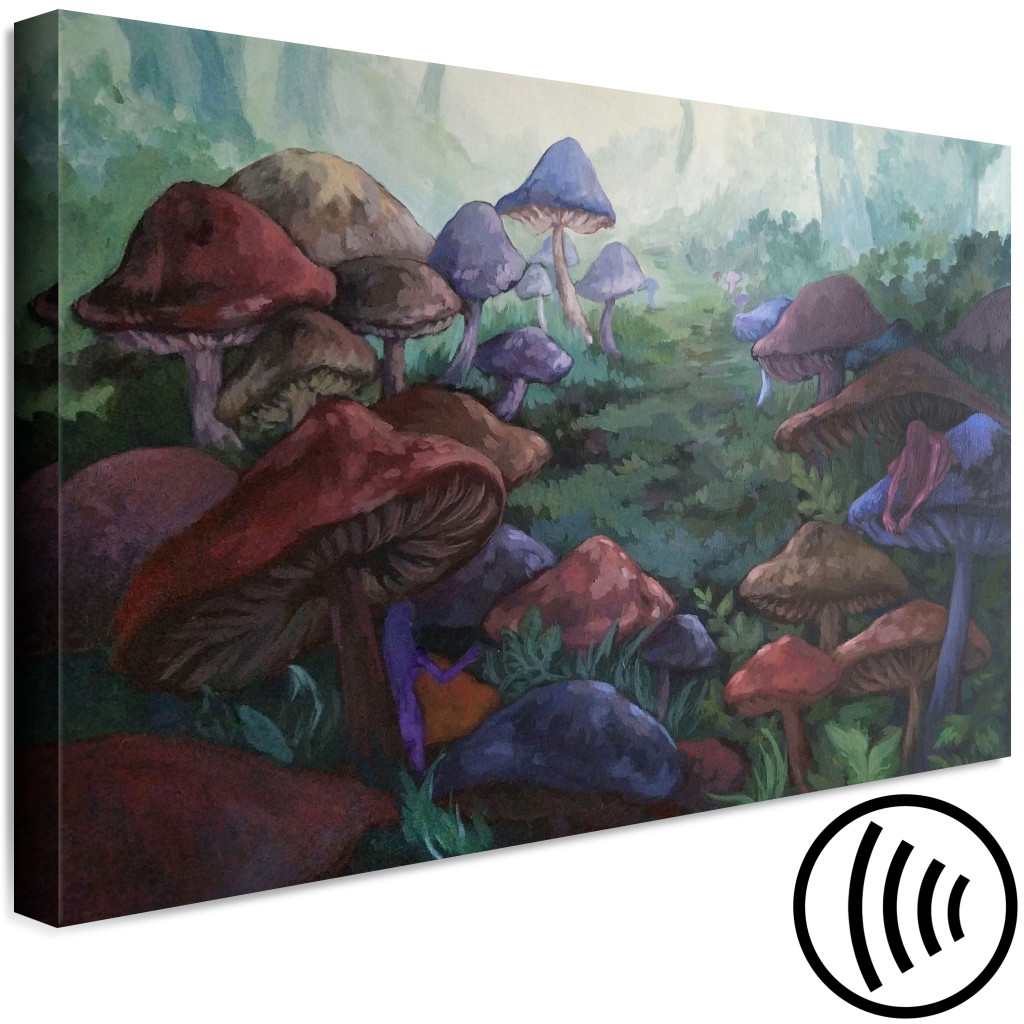Schilderij  Bos: Mushroom Valley (1 Part) Wide