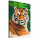 Paint by number Tiger in Green 138436 additionalThumb 4