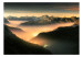 Carta da parati moderna Montagne al tramonto - Paesaggio con cime, valli e nuvole 138536 additionalThumb 1