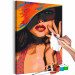Paint by number Orange Hat - Tanned Woman in a Polka-Dot Dress 144136 additionalThumb 4