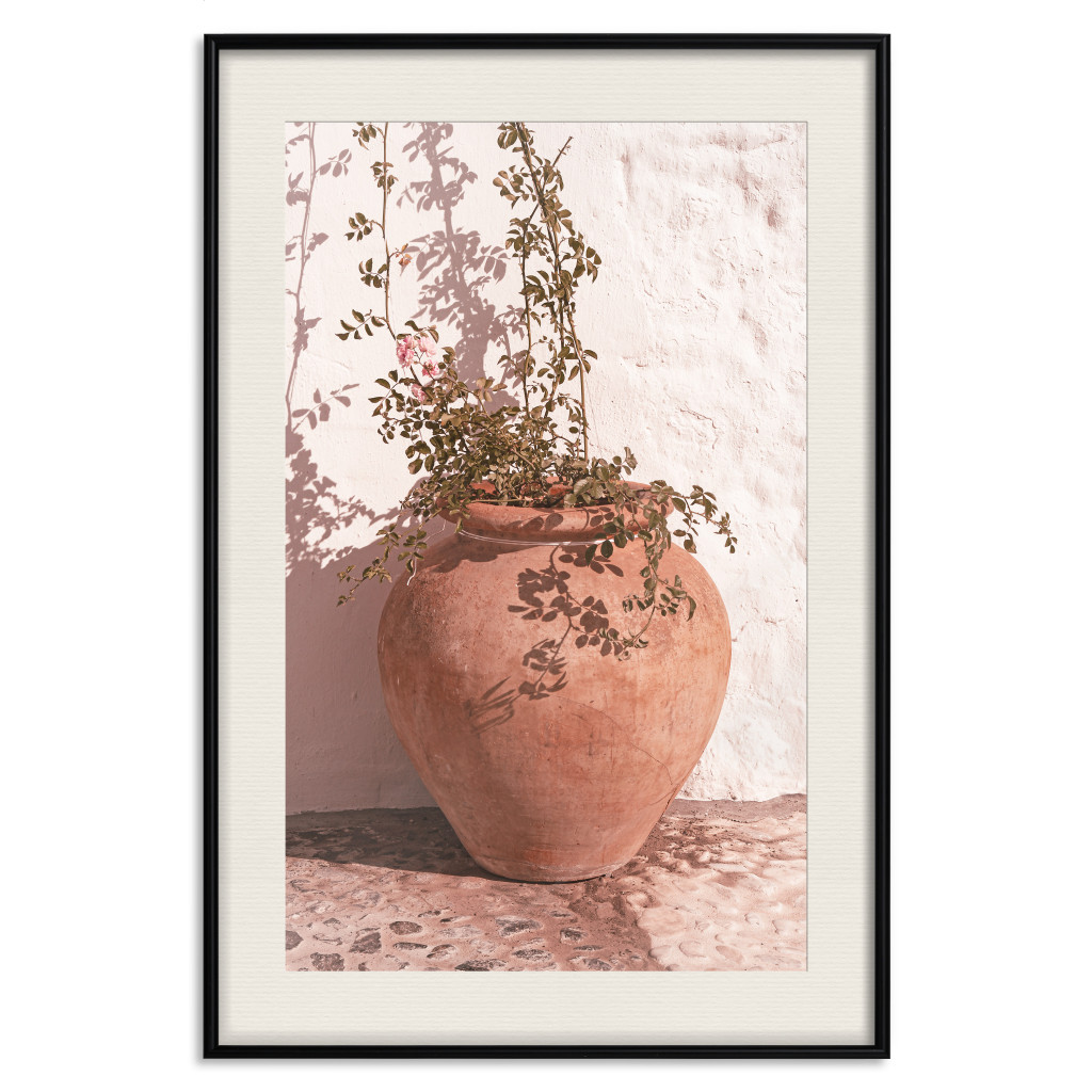 Poster Decorativo Flowers In A Pot - Plant Growing Out Of An Earthen Vessel