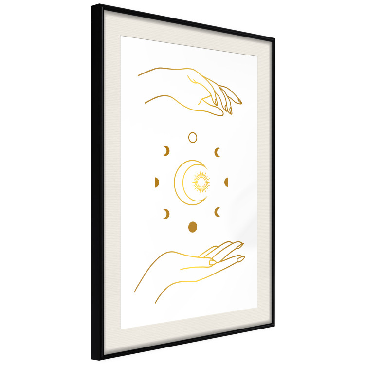 Poster aan de muur Magic Symbols - All Phases of the Moon and Golden Hands 146136 additionalImage 9