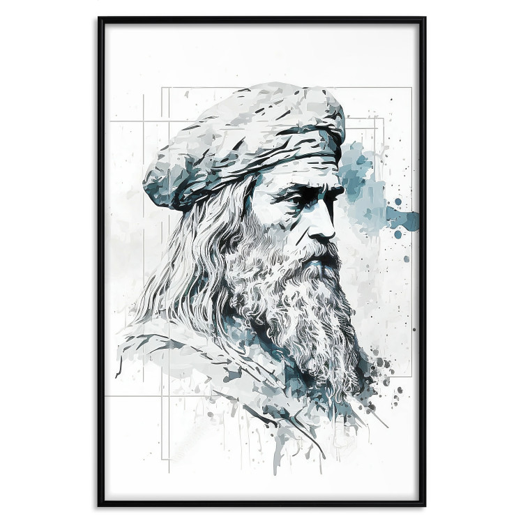 Cartel Da Vinci - A Black and White Portrait of the Artist Generated by AI 151136 additionalImage 25