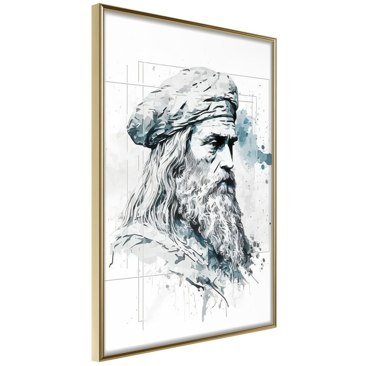 Cartel Da Vinci - A Black and White Portrait of the Artist Generated by AI 151136 additionalImage 5