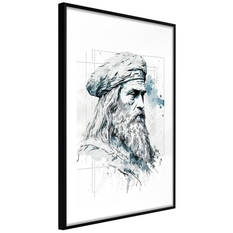 Cartel Da Vinci - A Black and White Portrait of the Artist Generated by AI 151136 additionalImage 3
