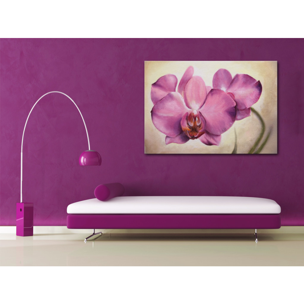 Quadro Em Tela Orquídeas Cor-de-rosa