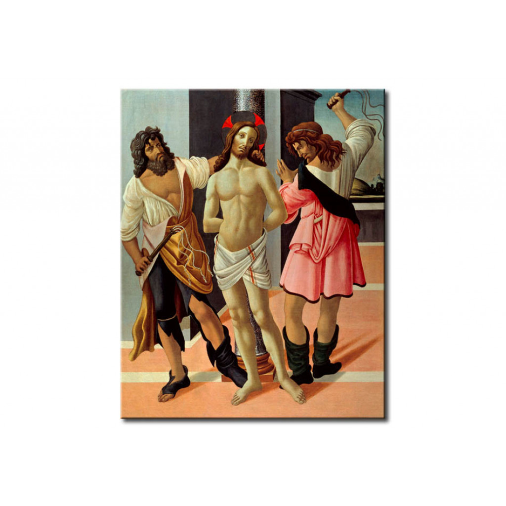 Schilderij  Sandro Botticelli: Flagellation Of Christ