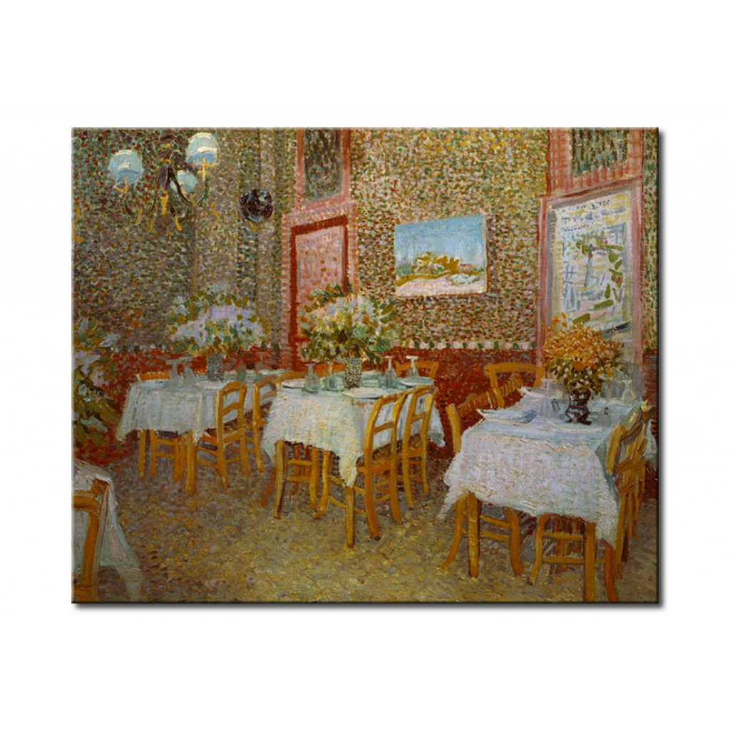 Schilderij  Vincent Van Gogh: Interior Of A Restaurant