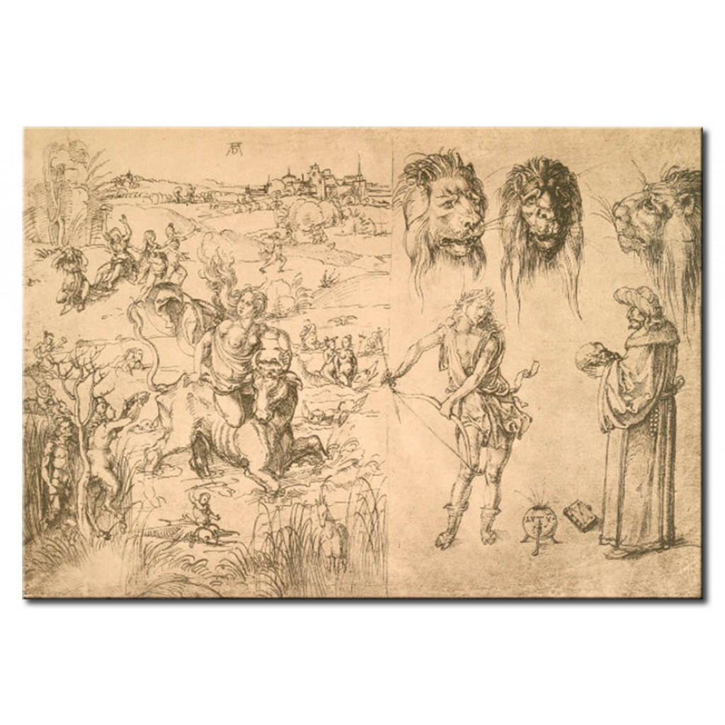 Schilderij  Albrecht Dürer: Rape Of Europa