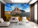 Wall Mural Dolomite Mountain - landscape with forest and sky 59936