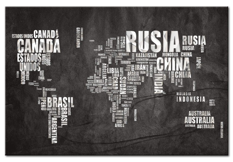 Obraz Mapa świata: Mundo Negro 90236
