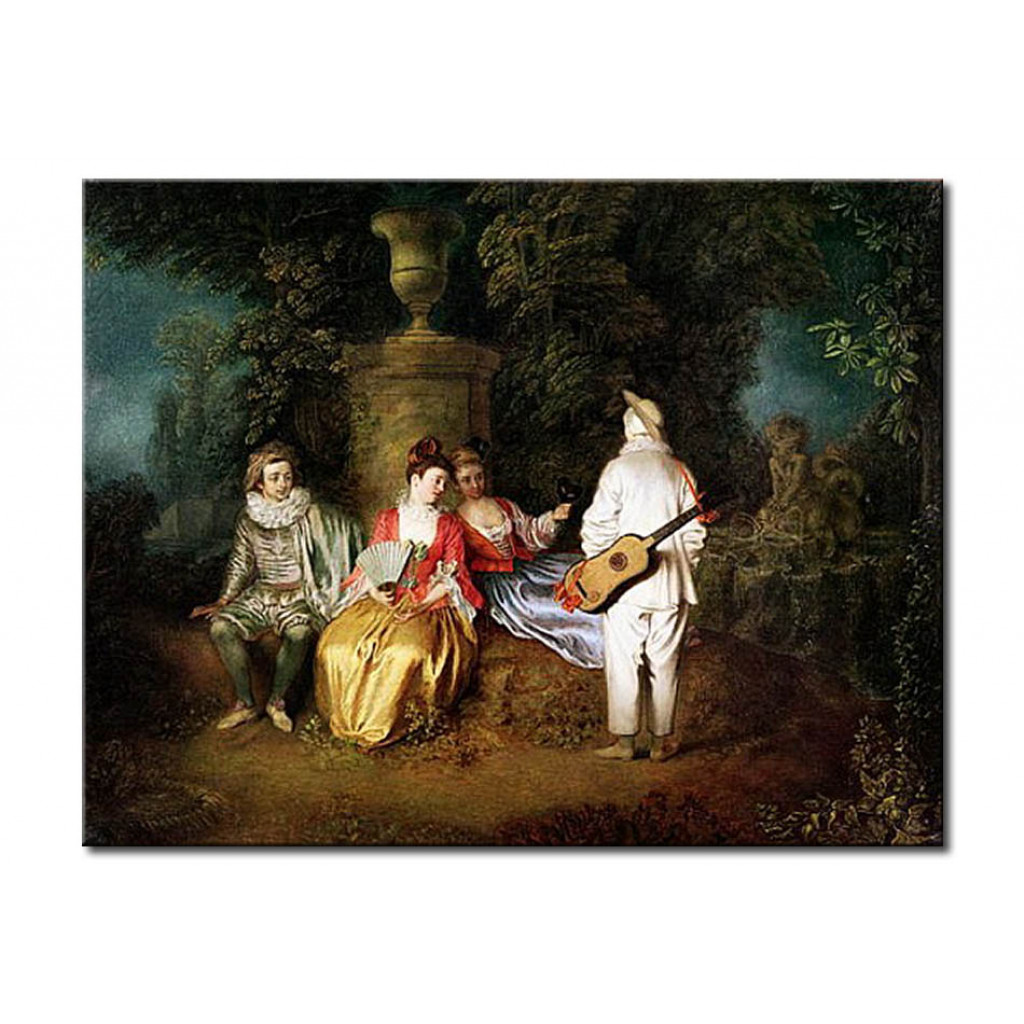 Schilderij  Antoine Watteau: The Foursome