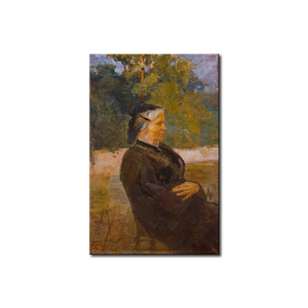 Schilderij  Max Klinger: Portrait Of The Mother